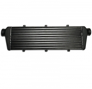 Charge air cooler 550x180x65mm Aluminum - Connections 57.5mm intercooler BLACK